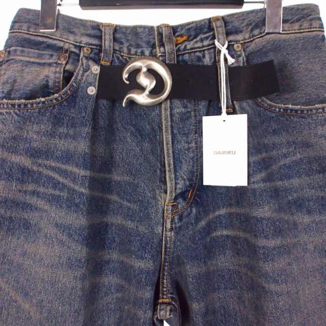 【中古】ダイリク DAIRIKU 25AW "D"Buckle Super wide Denim Pants バックル スーパー ワイド デニム パンツ 27（S）
