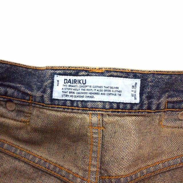 【中古】ダイリク DAIRIKU 25AW "D"Buckle Super wide Denim Pants バックル スーパー ワイド デニム パンツ 27（S）