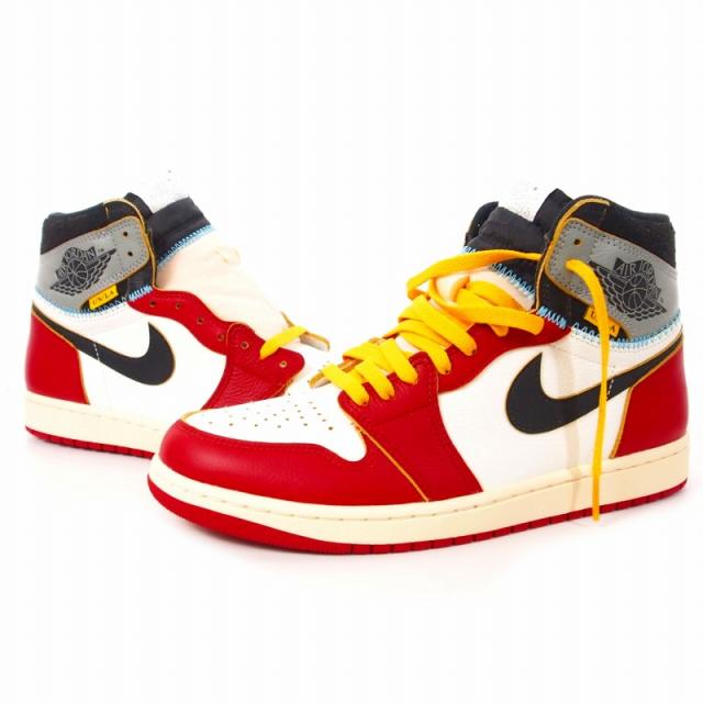 【中古】未使用品 ナイキ × ユニオン Air Jordan 1 Retro High OG スニーカー 靴 US10.5 28.5?p