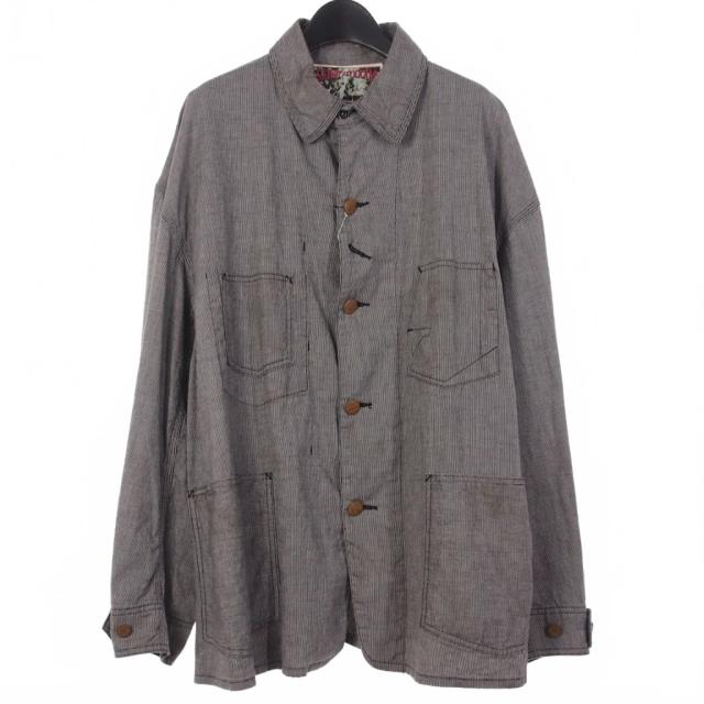 【中古】未使用品 セントマイケル SAINTMICHAEL ベルベルジン BerBerJin 24AW STRIPE BB_DENIM JKT ワークジャケット