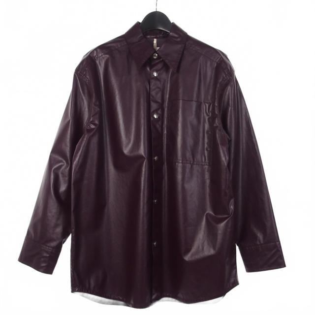 【中古】オーエーエムシー OAMC 24SS TOWER SHIRTS タワーシャツ 長袖 S ボルドー 24E28OAU64 メンズ