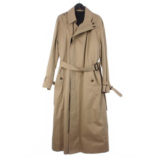 【中古】ユウキハシモト YUKI HASHIMOTO 20SS CROSSOVER TRENCH COAT トレンチコート 46 ベージュ 201-01-0404 メンズ