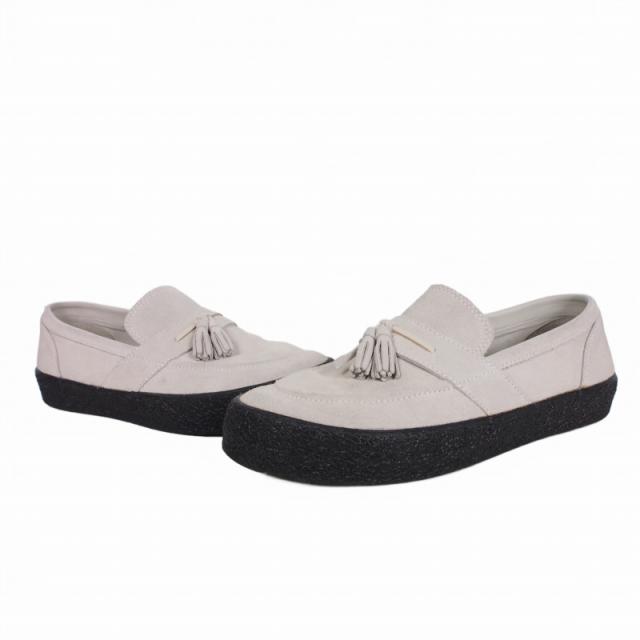 【中古】ラストリゾート Last Resort スエード ローファー 靴 US9.5 27.5cm ホワイト 白 VM005 メンズ レディース