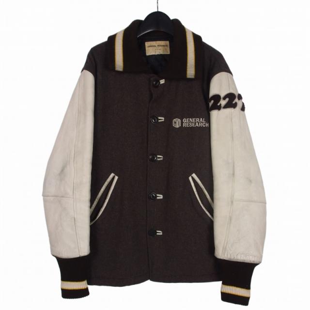 【中古】ジェネラルリサーチ GENERAL RESEARCH 1998年製 ロットナンバー スタジャン 上着 M