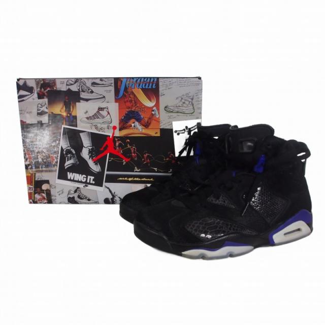 【中古】ナイキ NIKE Air Jordan 6 NRG "Black/Dark Concord" エアジョーダン6 スニーカー 靴 US8.5 26.5cm