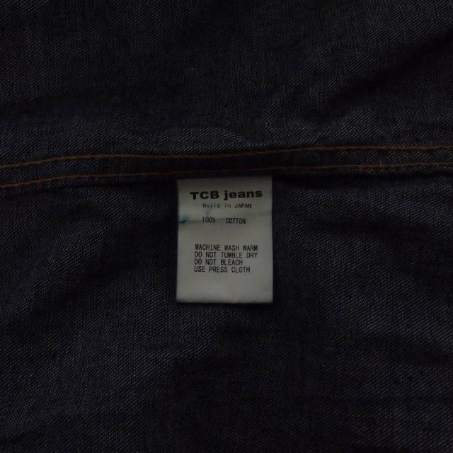 【中古】TCBジーンズ TCB JEANS RANCHMAN SHIRT ランチマンシャツ ウエスタンシャツ 長袖 44 ブルー 青 メンズ_4