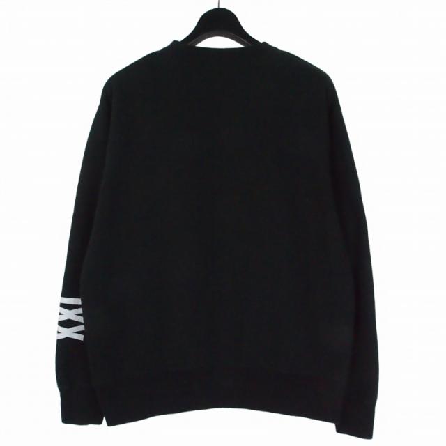 【中古】ヒステリックグラマー HYSTERIC GLAMOUR I DON'T CARE デビルガール スウェット トレーナー L ブラック 黒_1