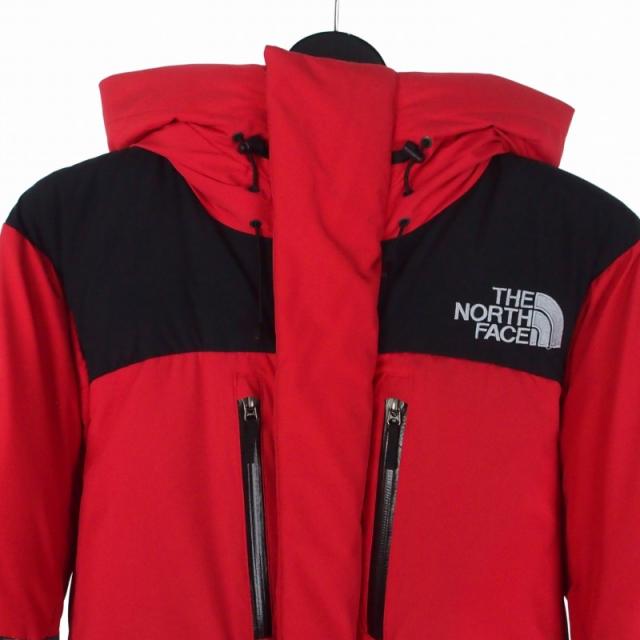 【中古】ザノースフェイス THE NORTH FACE バルトロライトダウンジャケット フード付き 刺?ロゴ S レッド/ブラック_2