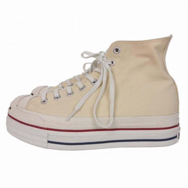 【中古】未使用品 コンバース × ダブレット 25SS JACK PARCELL ALLSTAR Hi スニーカー 靴 US8 26.5cm アイボリー_1