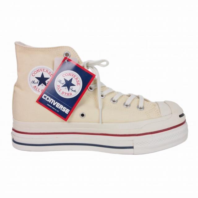 【中古】未使用品 コンバース × ダブレット 25SS JACK PARCELL ALLSTAR Hi スニーカー 靴 US8 26.5cm アイボリー_4