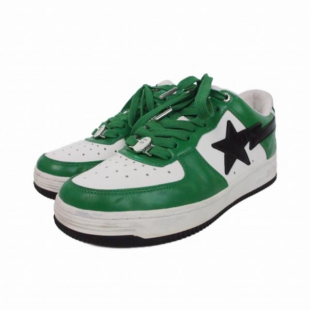 【中古】アベイシングエイプ A BATHING APE BAPESTAR Low ベイプスタ ロー US9 27?p グリーン 緑 M191303 メンズ_2