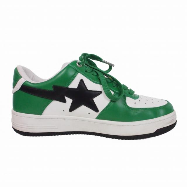【中古】アベイシングエイプ A BATHING APE BAPESTAR Low ベイプスタ ロー US9 27?p グリーン 緑 M191303 メンズ_4