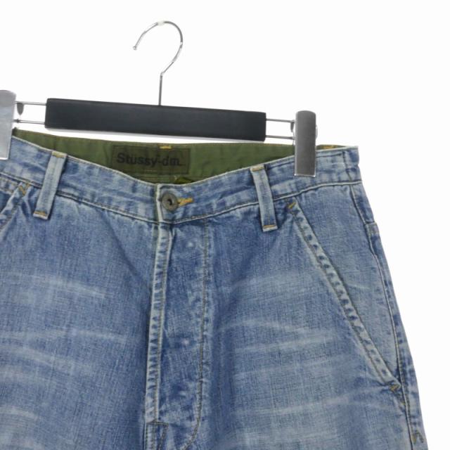 【中古】ステューシー STUSSY ストレートデニム 90s 00s USA製 アメリカ製 W32 ライトブルー メンズ_3