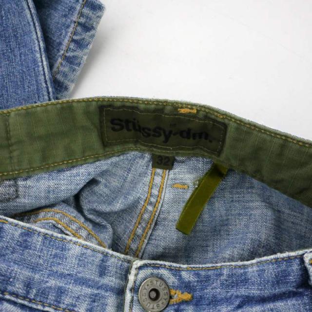 【中古】ステューシー STUSSY ストレートデニム 90s 00s USA製 アメリカ製 W32 ライトブルー メンズ_6