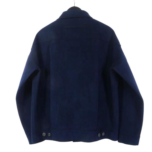 【中古】ティッカ TICCA フェイクスエード トラッカージャケット ブルゾン F ネイビー TAHA-318-01 メンズ_1