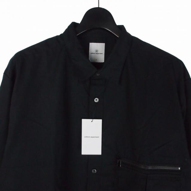 【中古】未使用品 ユニフォームエクスペリメント uniform experiment コットンウェザーフィールドバギーシャツ 長袖_2