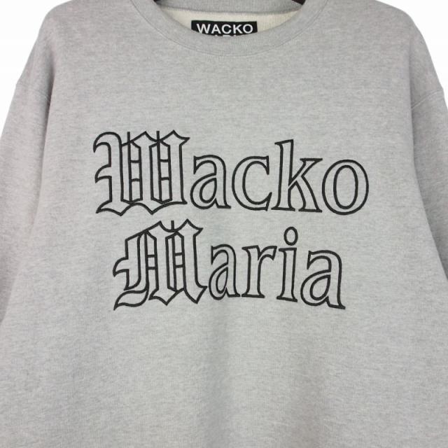 【中古】ワコマリア WACKO MARIA ヘビーウェイトクルーネック スウェット トレーナー S グレー メンズ_2