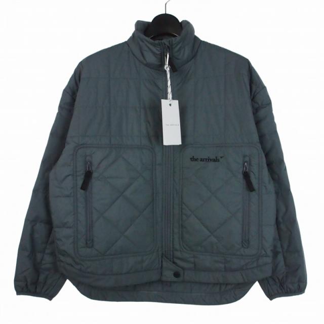 ザアライバル キルティングジャケット ブルゾン 上着 S グレー 中古】未使用品 ザアライバル THE ARRIVALS キルティングジャケット