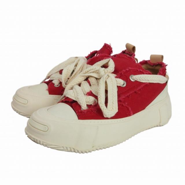 【中古】ヴァラバサス VALABASAS VISION SHOE ビジョンシューズ スニーカー 靴 US9 28?p レッド 赤 VLBS-SH-001