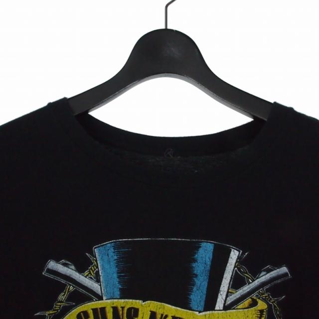 【中古】ガンズアンドローゼズ スカル クロスガン グラフィックプリント バンドTシャツ カットソー 半袖 2X_2