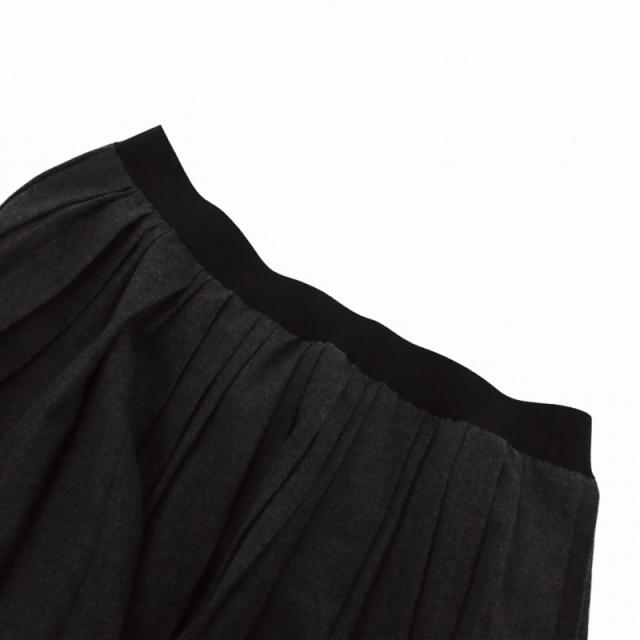 【中古】ファビアナフィリッピ FABIANA FILIPPI ロング丈 プリーツスカート XS グレー レディース_2