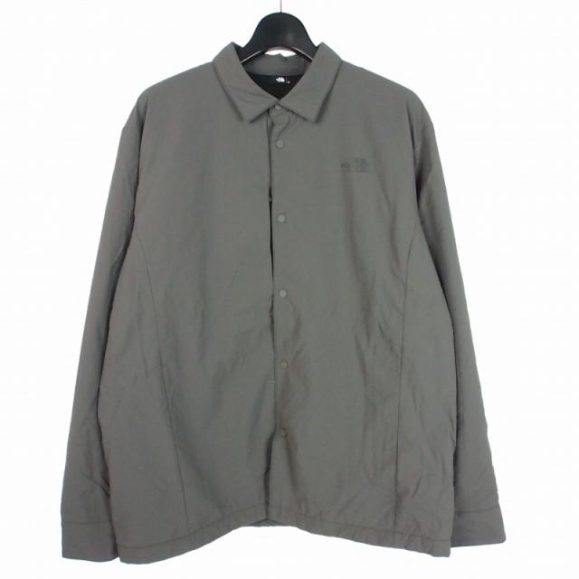 【中古】ザノースフェイス THE NORTH FACE October MID SHIRT オクトーバーミッドシャツ ナイロンジャケット XL グレー NR62502 メンズ