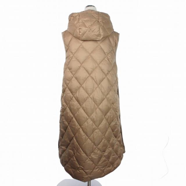 【中古】マックスマーラ MAX MARA The Cube キルティング フーディ ロングダウンジレ ダウンコート ジャケット 42_1