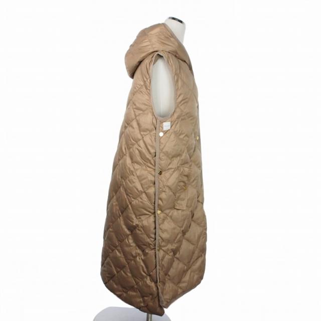 【中古】マックスマーラ MAX MARA The Cube キルティング フーディ ロングダウンジレ ダウンコート ジャケット 42_2