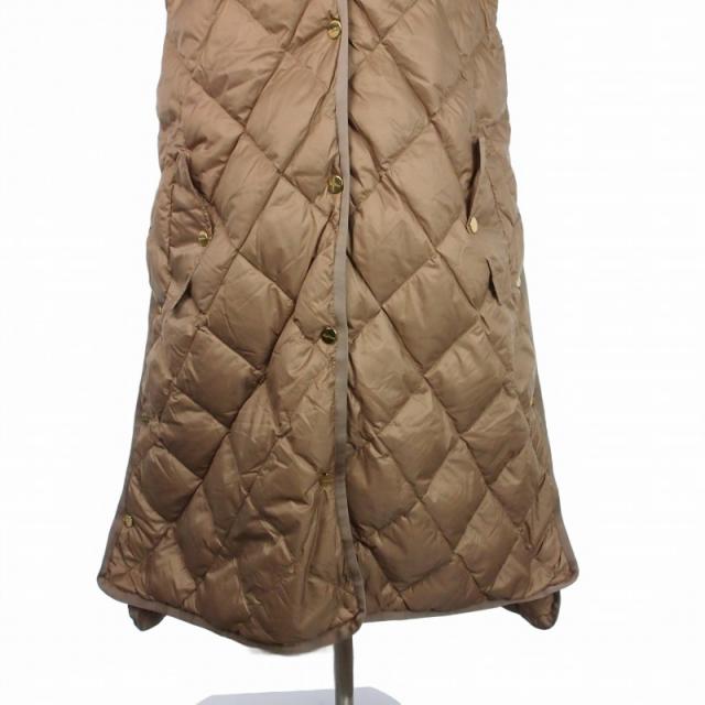 【中古】マックスマーラ MAX MARA The Cube キルティング フーディ ロングダウンジレ ダウンコート ジャケット 42_4