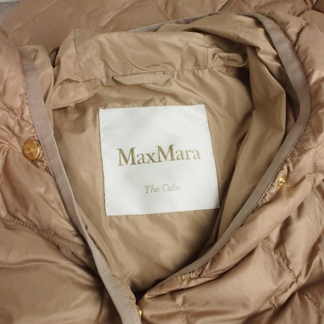 【中古】マックスマーラ MAX MARA The Cube キルティング フーディ ロングダウンジレ ダウンコート ジャケット 42_6