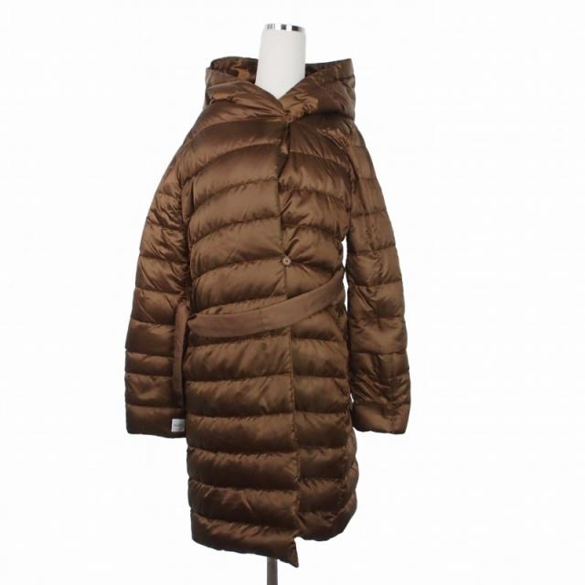 【中古】マックスマーラ MAX MARA The Cube リバーシブル ロングダウンコート ジャケット 38 ブラウン 茶 949604266