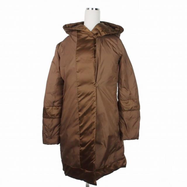 【中古】マックスマーラ MAX MARA The Cube リバーシブル ロングダウンコート ジャケット 38 ブラウン 茶 949604266_3