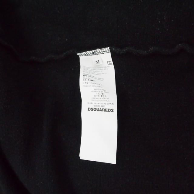 【中古】ディースクエアード DSQUARED2 21AW デザインスウェット トレーナー M ブラック 黒 S74GU0520 国内正規_5