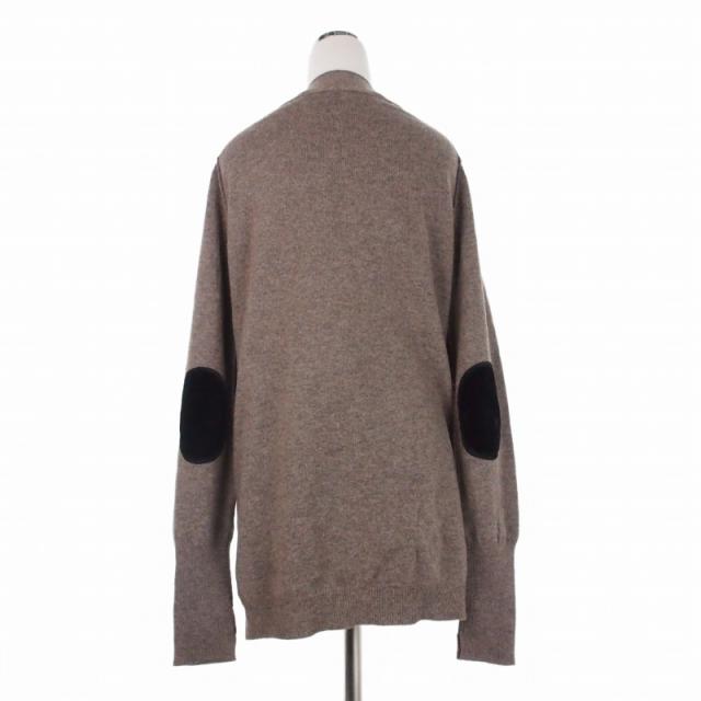 【中古】ゾー&amp;ネマ Zhor&amp;Nema エルボーパッチ ニットカーディガン レース M ブラウン 茶 レディース_1
