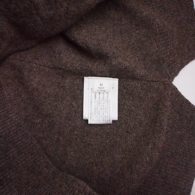 【中古】ゾー&amp;ネマ Zhor&amp;Nema エルボーパッチ ニットカーディガン レース M ブラウン 茶 レディース_6