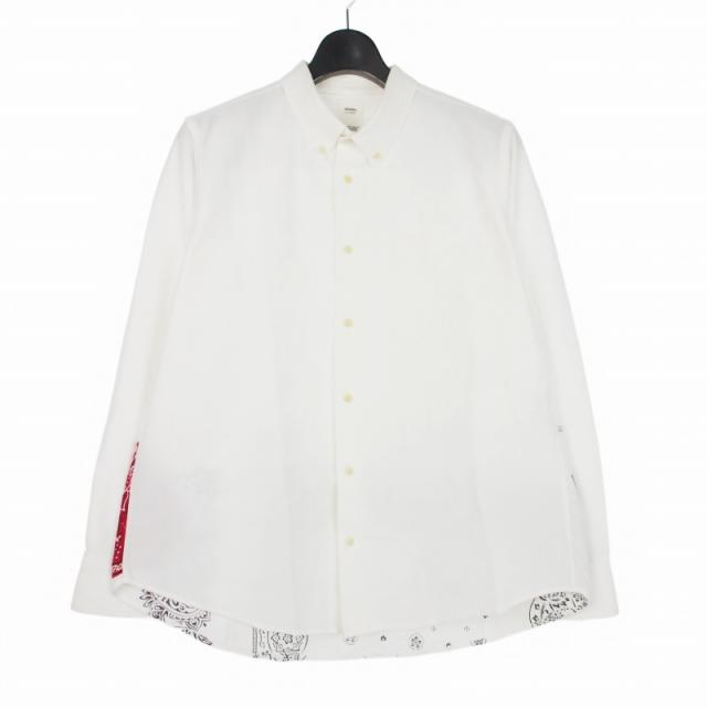 【中古】ビズビム VISVIM BANDANA SHIRT バンダナシャツ 長袖 2 ホワイト 白 0119305011002 メンズ