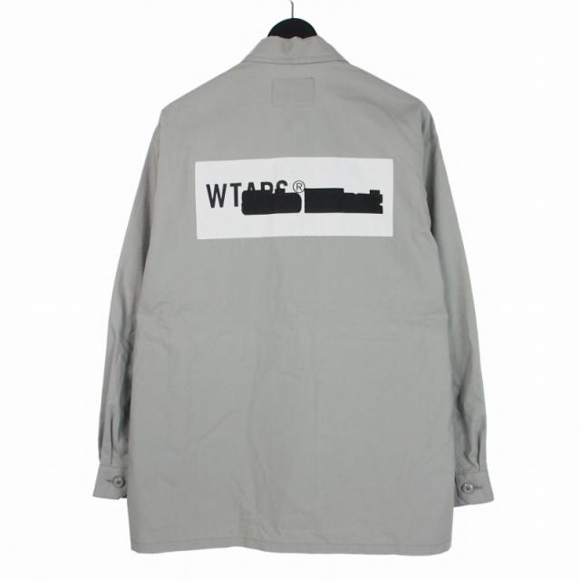 【中古】ダブルタップス WTAPS 25SS ジャングル ロングスリーブ コットン リップストップ シャツ 長袖 02 グレー_1