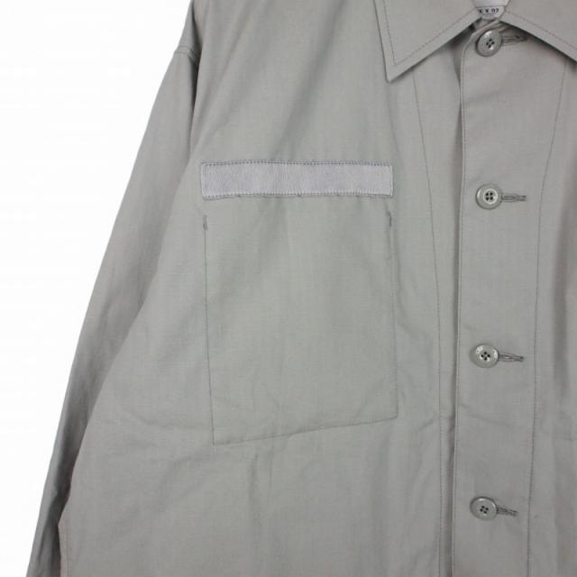 【中古】ダブルタップス WTAPS 25SS ジャングル ロングスリーブ コットン リップストップ シャツ 長袖 02 グレー_3