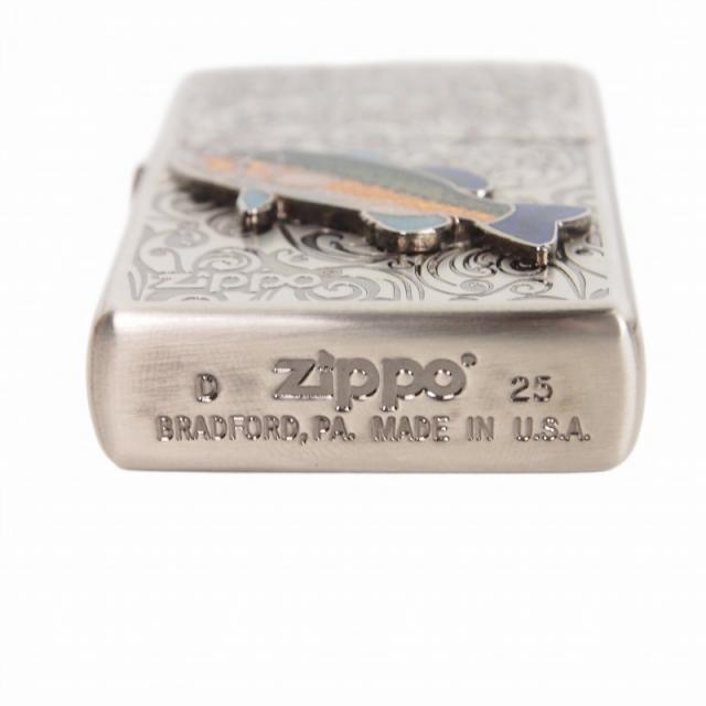 中古】ジッポー ZIPPO ヴィンテージフィッシュ・ブラックバス ライター