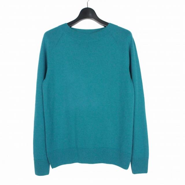 【中古】ドリスヴァンノッテン DRIES VAN NOTEN ラグランスリーブ クルーネック ウールニット セーター S ブルー 青