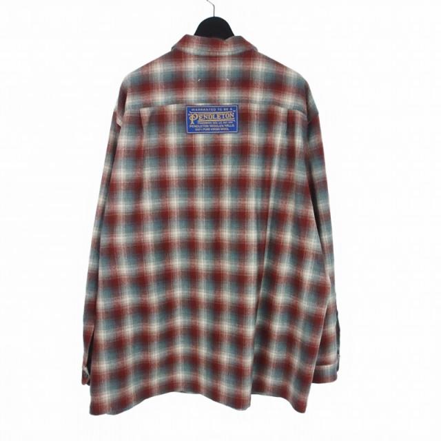 【中古】メゾンマルジェラ Maison Margiela × ペンドルトン PENDLETON チェック オーバーサイズシャツ 長袖 44_1