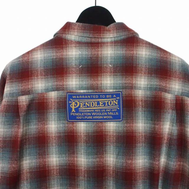 【中古】メゾンマルジェラ Maison Margiela × ペンドルトン PENDLETON チェック オーバーサイズシャツ 長袖 44_3
