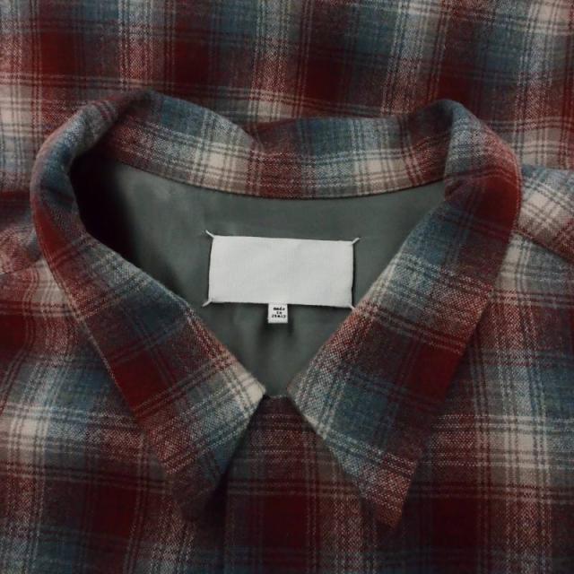 【中古】メゾンマルジェラ Maison Margiela × ペンドルトン PENDLETON チェック オーバーサイズシャツ 長袖 44_4