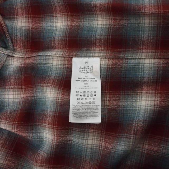 【中古】メゾンマルジェラ Maison Margiela × ペンドルトン PENDLETON チェック オーバーサイズシャツ 長袖 44_5
