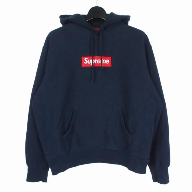 【中古】シュプリーム SUPREME 24AW Box Logo Hooded Sweatshirt ボックスロゴ パーカー フーディ S ネイビー 紺