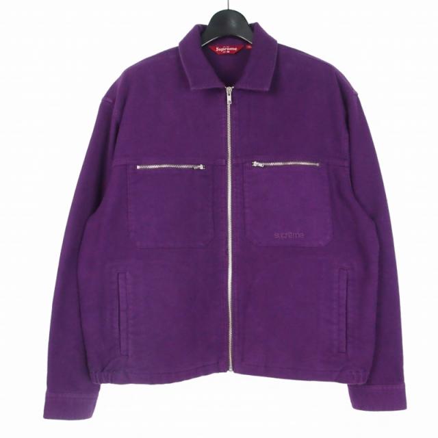 【中古】シュプリーム SUPREME 25SS Moleskin Work Jacket モールスキンワークジャケット ブルゾン M パープル 紫