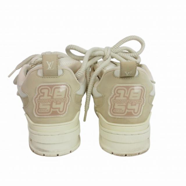 【中古】ルイヴィトン ローカット スニーカー 靴 7.5 ホワイトベージュ GO1202 国内正規 メンズ_3