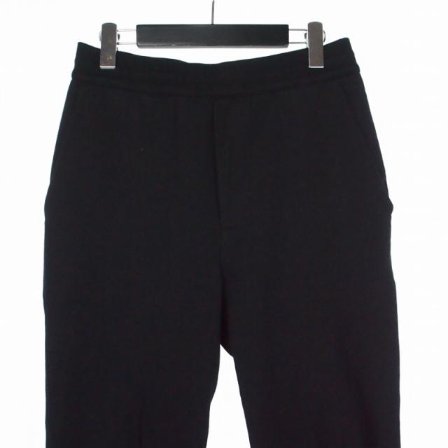【中古】プラダ PRADA トライアングルロゴ プリント スウェットパンツ ジョガーパンツ XS ブラック 黒 UJP201_2