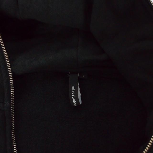 【中古】エンタイアスタジオ entire studio ETERNAL ZIP HOODIE エターナルジップフーディ パーカー M ブラック 黒_4