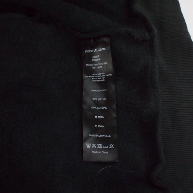 【中古】エンタイアスタジオ entire studio ETERNAL ZIP HOODIE エターナルジップフーディ パーカー M ブラック 黒_5